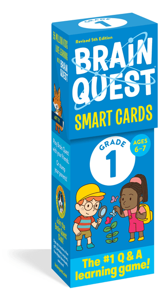 Brain Quest 1st Grade Smart Cards Revised 5th Edition (Brain Quest Decks) front cover by Workman Publishing, ISBN: 1523517263