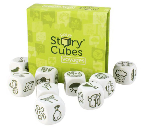 Voyages Expansion: Rory's Story Cubes front cover