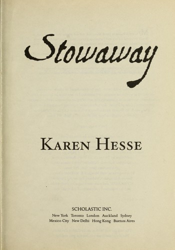 Stowaway front cover by Karen Hesse, ISBN: 0439305373