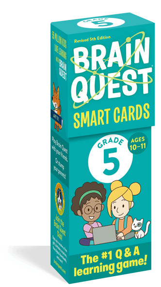 Brain Quest 5th Grade Smart Cards Revised 5th Edition (Brain Quest Decks) front cover by Workman Publishing, ISBN: 1523517301