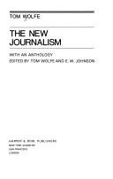 The New Journalism front cover by Tom Wolfe, ISBN: 0060471832