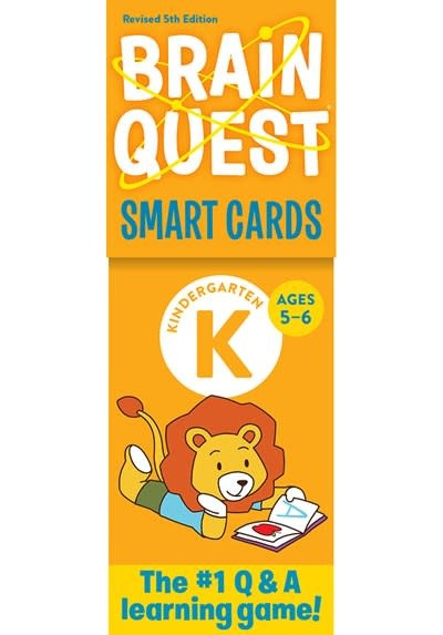 Brain Quest Kindergarten Smart Cards Revised 5th Edition front cover by Workman Publishing, ISBN: 1523517255