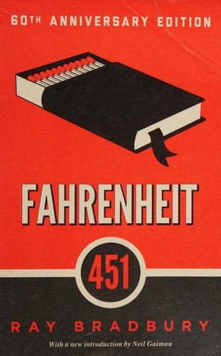 Fahrenheit 451 front cover by Ray Bradbury, ISBN: 1451673310