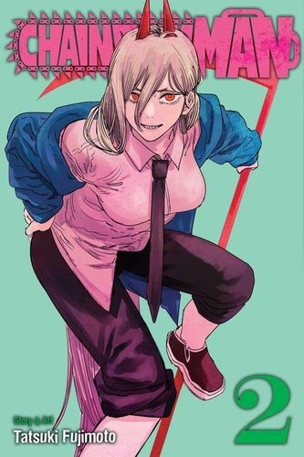 Chainsaw Man 2 front cover by Tatsuki Fujimoto, ISBN: 1974709949