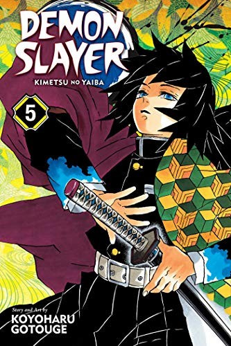5 Demon Slayer: Kimetsu no Yaiba front cover by Koyoharu Gotouge, ISBN: 1974700569
