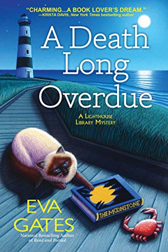Death Long Overdue: A Lighthouse Library Mystery front cover by Eva Gates, ISBN: 1643856804