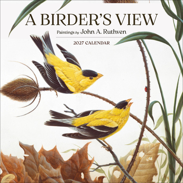 A Birder's View: Paintings by John A. Ruthven 2027 Wall Calendar front cover by John A. Ruthven, ISBN: 1087514800