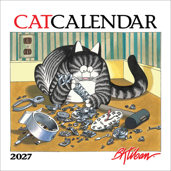 CatCalendar 2027 Wall Calendar front cover by B. Kliban, ISBN: 1087514398