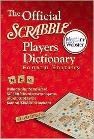 The Official Scrabble Players Dictionary front cover by Merriam Webster, ISBN: 0877799296
