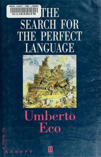 Search for the Perfect Language front cover by Umberto Eco, ISBN: 0631174656