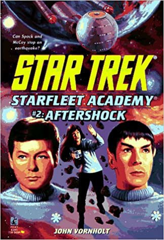 Aftershock 2 Star Trek: Starfleet Academy front cover by John Vornholt, ISBN: 0671000799