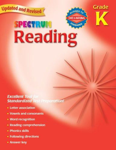 Reading, Grade K (Revised) front cover by Spectrum, ISBN: 0769638600