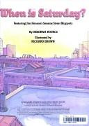 When Is Saturday? (Sesame Street Grover) front cover by Deborah Kovacs, ISBN: 0307231372
