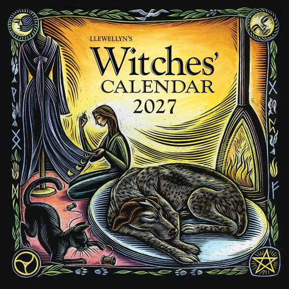 Llewellyn's 2027 Witches' Wall Calendar front cover by Llewellyn, ISBN: 0738778184
