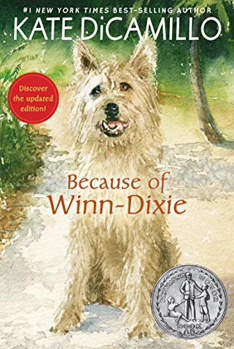 Because of Winn-Dixie front cover by Kate DiCamillo, ISBN: 1536214353