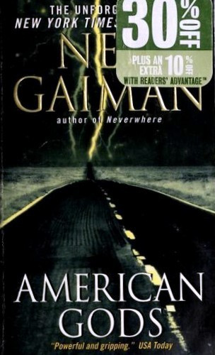 American Gods front cover by Neil Gaiman, ISBN: 0380789035
