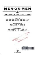 Men on Men 4: Best New Gay Fiction front cover by George Stambolian, ISBN: 0452268567