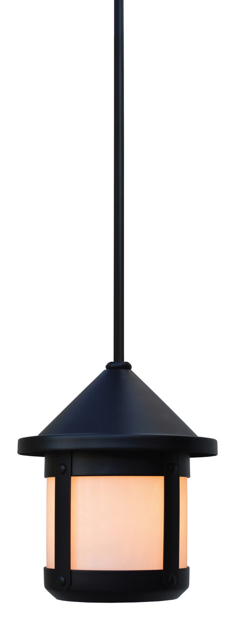 Arroyo Craftsman BSH-14 Berkeley Craftsman Indoor/Outdoor Rod Hung Hanging  Pendant Light - 10.375 inches tall by Arroyo Craftsman BSH14, ARR-BSH-14