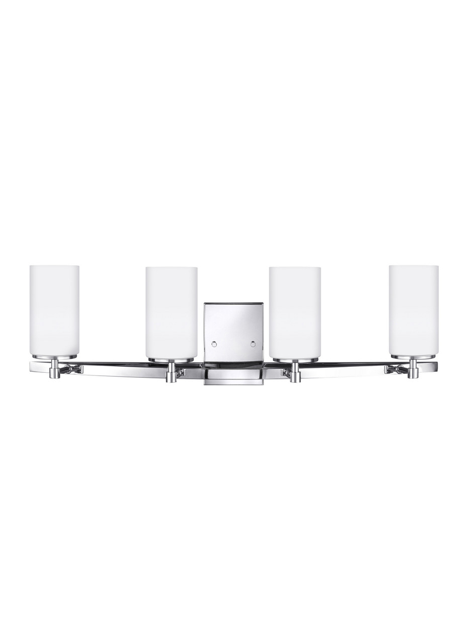 Alturas Four Light Wall Bath in Chrome