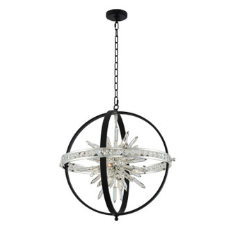 Angelo Ten Light Pendant in Matte Black W/ Polished Silver (238|033651-050-FR001)