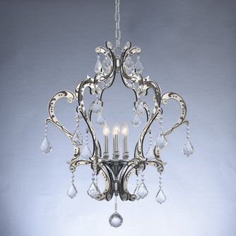 Argento Six Light Pendant in Matte Black w-Polished Stainless Steel (238|034051-048-FR001)