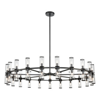 Revolve 42 Light Chandelier in Clear Glass/Urban Bronze (452|CH309042UBCG)