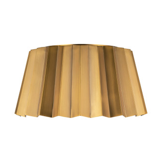 Plisse Two Light Flush Mount in Aged Gold (452|FM528514AG)
