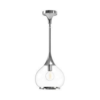 Hazel One Light Pendant in Chrome/Clear Glass (452|PD524110CHCL)