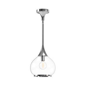 Hazel One Light Pendant in Chrome/Clear Glass (452|PD524110CHCL)