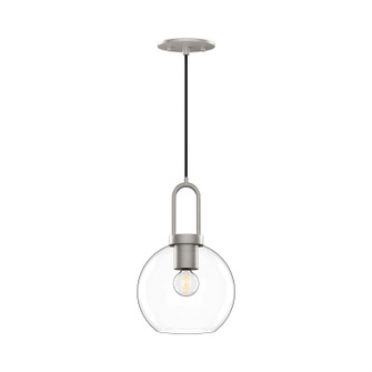 Soji One Light Pendant in Brushed Nickel/Clear Glass (452|PD601608BNCL)