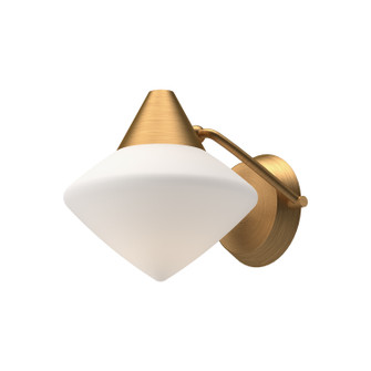 Nora One Light Vanity in Aged Gold/Opal Matte Glass (452|WV537508AGOP)