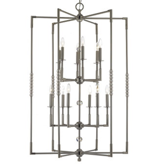 Magro 12 Light Chandelier in Polished Brass w/ Old Brass Accents (183|CH3505-32G-36G-ST)