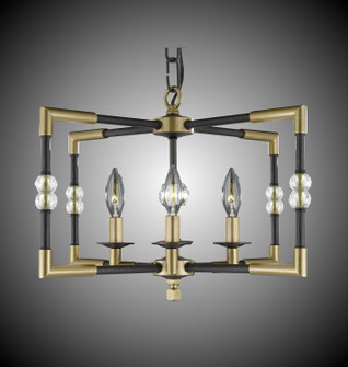 Magro Four Light Chandelier in Old Bronze w/Old Brass Accents (183|CH3602-35S-36G-ST)