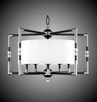 Magro Five Light Chandelier in Pewter (183|CH3703-37G-ST-HL)