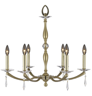 Kensington Six Light Chandelier in Old Bronze Satin w/Pewter Accents (183|CH5325-SP-35S-37G-ST)