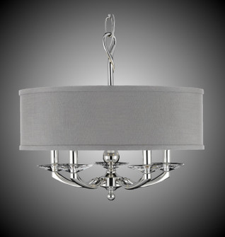 Kensington Five Light Chandelier in Pewter w/Polished Nickel Accents (183|CH5424-37G-38G-ST-HL)