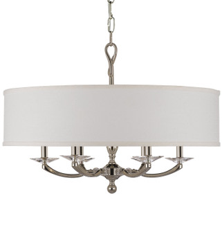 Kensington Six Light Chandelier in Polished Brass w/ Old Brass Accents (183|CH5426-32G-36G-ST-GL)