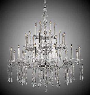 Kaya 36 Light Chandelier in Pewter w/Polished Nickel Accents (183|CH5545-G-37G-38G-ST)
