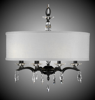 Kaya Eight Light Chandelier in Pewter w/Polished Nickel Accents (183|CH5604-G-37G-38G-ST-HL)
