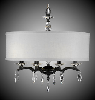 Kaya Eight Light Chandelier in Pewter w/Polished Nickel Accents (183|CH5604-G-37G-38G-ST-PG)