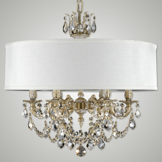 Llydia Six Light Chandelier in Antique White Glossy (183|CH6522-O-04G-ST-HL)