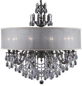 Llydia Ten Light Chandelier in White Nickel (183|CH6578-ALN-10W-ST-GL)