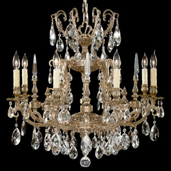 Parisian Eight Light Chandelier in Antique Black Glossy (183|CH7013-O-02G-PI)