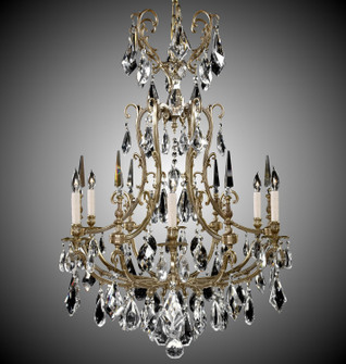 Parisian Six Light Chandelier in French Gold Glossy (183|CH7016-B-03G-PI)