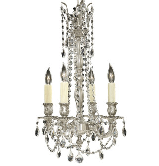 Biella Four Light Chandelier in Aged Bronze satin (183|CH9211-O-13S-ST)