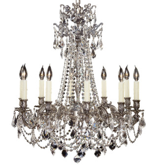 Biella Ten Light Chandelier in Antique White Glossy (183|CH9248-OLN-04G-ST)