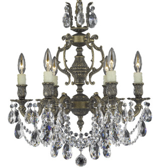 Rosetta Six Light Chandelier in Satin Nickel (183|CH9522-O-07G-ST)