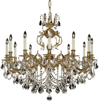 Rosetta 12 Light Chandelier in Antique Black Glossy (183|CH9579-ALN-02G-PI)