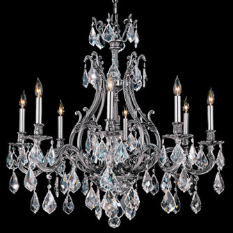 Chateau Eight Light Chandelier in Antique Silver (183|CH9633-A-10G-ST)