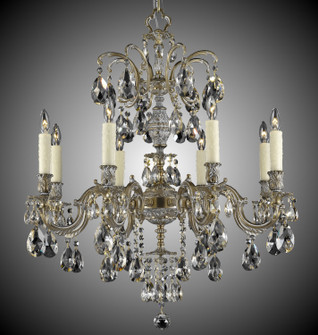 Marlena Eight Light Chandelier in Antique White Glossy (183|CH9714-OLN-04G-PI)